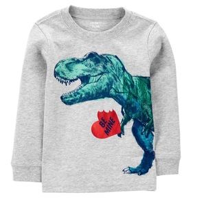 12M Be Mine Valentine’s Day Dinosaur T-Shirt